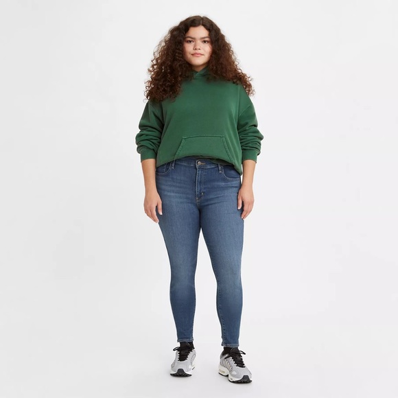 Tommy Hilfiger Denim Embroidered High Rise Jeggings Leggings Jeans Red Pinstripe - Picture 5 of 9